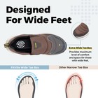 Fitville Men s Trails Hiking Shoes Slip On Outdoor Walking Sneakers Wide Toe Box