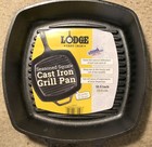 New Lodge Seasoned Cast Iron Square Grill Pan With Assist Handle 10 5 Inch