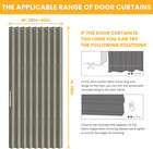 Ajazz Blackout Accordion Door Magnetic Door Curtain Folding Closet Doors Curtain
