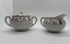 Vtg Cream Pitcher And   Sugar Dish Set Antique Japan Porcelain Nippon Retro Home
