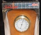 Vintage New Sunbeam Weather Station Thermometer Hygrometer Barometer Made In Usa