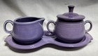 Vintage Homer Laughlin Fiesta Lilac Figure-8 Cream   Sugar Set Seconds Multiples