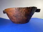 Vtg Primitive Hand-carved Wooden Dough Bowl Rustic Rough Hewn 14    X 5   