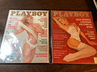 Playboy Magazine Lot  Full Year 1991 - Complete Set Issues W  Centerfolds Intact