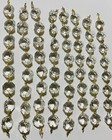 Vintage Crystal Prism Strands For Chandelier Or Lamp Octagon Faceted 8-8 In 