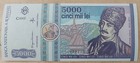 Romania 5000 Lei 1992 Pick 103 Unc Low Number 000238