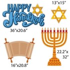 Victorystore Happy Hanukkah Yard Decorations Set  Chanukah Decor 19704