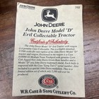 2002 John Deere Model D Case Xx Ertl Diecast Collectable Tractor W  Knife   Coa