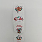 Merry Christmas Sticker Roll  Happy Holidays Card Seals  500 Count  1 5  Round