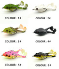 3d Eyes Double Propeller Thunder Frog Soft Bait Topwater 90mm 13 6g - 10 Colors