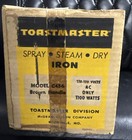 Vintage Toastmaster Spray  Steam And Dry Iron Model  C456 - Brown Handle Sealed 