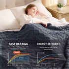 Electric Heated Heating Blanket - Heated Bed Blanket 10 Heating Levels 8 Hours A