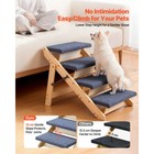 Uimoso 4-step Wooden Pet Stairs For Dogs Up To 150 Lb  Ideal For Bed Or Sofa