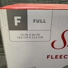 Sunbeam Fleece Heated Electric Blanket Full Size  72  X 84   10 Heat Beige New
