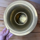 Vintage Brass Union Pacific Rail Road Train Spittoon Vase Pot Weighted