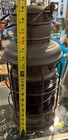      Vintage Brass Perko Perkins Marine Lamp Lantern 19  Tall Red Glass     