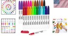 Assorted Fine Point Permanent Marker Set - 24 Bright Colors For Creative Kids