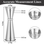 2 Pack Jigger For Bartending  2 Oz 1 Oz Double Shot Cocktail Measure Jiggers