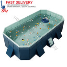 Big Size Rectangular Foldable Adult   Kiddie Above Ground Outdoor Swimming Pool