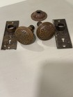 Vintage antique Brass copper Decorative Door Knob Set