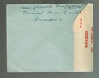 1945 Haifa Palestine Censored Cover To Czechoslovakia