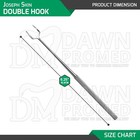 3 Pcs Joseph Skin Hook 12mm Double Sharp Prong 6 25  Retractor Surgical German G