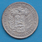 1936 Venezuela Bolivar Silver Coin