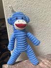Discontinued Vibrant Life Blue Monkey Corduroy Squeaker Small 10  Pet Toy