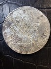 1873 Mexico 1 Un Peso Ley Libertad Pi H  900 Silver 2nd Republic Coin Chop Marks