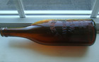 Antique R a  Splaine   Co- Haverhill  Mass  1890 s Amber Beer Bottle