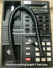 5-pack Lot Avaya Partner Phone Handset Cord Series-1 Series-2 18d 34d Black 9ft