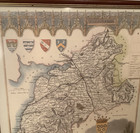 Decorative Print County Map Of Cumberland By Thomas Moule 1830  Carlisle Framed