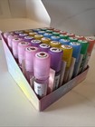 New Wholesale Lot 36 Assorted Scented Roll On Face And Body Glitter Grape Peach
