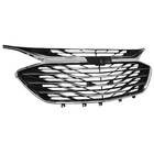 3pcs For 2019-2024 Chevrolet Malibu Chrome Front Upper Lower Grille Lsgrcv008b