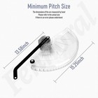 12  Miter Saw Lower Blade Guard Replacement Cover Replaces 089240023710 Clear