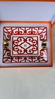 Herm  s Balcon Du Guadalquivir Porcelain Rectangle Ashtray Red white France