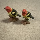 Vintage Western Tanager Ceramic Birds Set