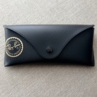 Genuine Authentic Ray Ban Wayfarer Aviator Black Leather Sunglasses Case Only
