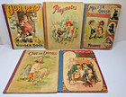 Lot Of 5 Antique Illustrated Children s Books 1890s Mother Goose Pets Playmates