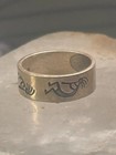 Kokopelli Ring Fertility Southwest Band Size 4 50 Pinky Sterling Silver Women