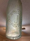 Straight Sided F  W  Jessen J Slug Plated Blob Top Beer Bottle Charleston  Sc