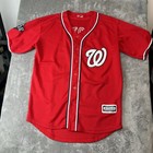 Washington Nationals Juan Soto  22 Sewn Jersey Red Mens Large 2019 Ws Patch
