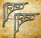 2 Cast Iron Antique Style Heavy Duty Brackets Garden Braces Shelf Bracket Vine