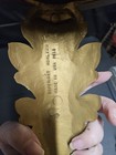 Homco 1972 Large Ornate Gold Syroco Wall Shelf corbel bed Crown acanthus Leaf 