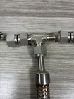 Lot Of 4 Swagelok 11  316 Stainless Braided Hoses 3 Complete Assemblies   Spare