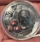 Vanity Crystal Skull 1 Oz Silver Coin 1000 Francs Equatorial Guinea 2018