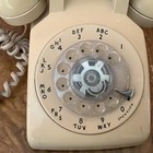 Vintage Bell System Western Electric C-d 500 Beige Rotary Dial Desk Telephone