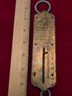 Antique John Chatillon Spring Brass Face Hanging Scale   25 Pounds Usa
