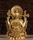 Brass Lord Ganesha Statue   16 Inch Tall Lord Ganesha   Ganesh Idol  Home Decor 