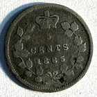Canada 1885 Silver Five Cents -  29-19 yir 